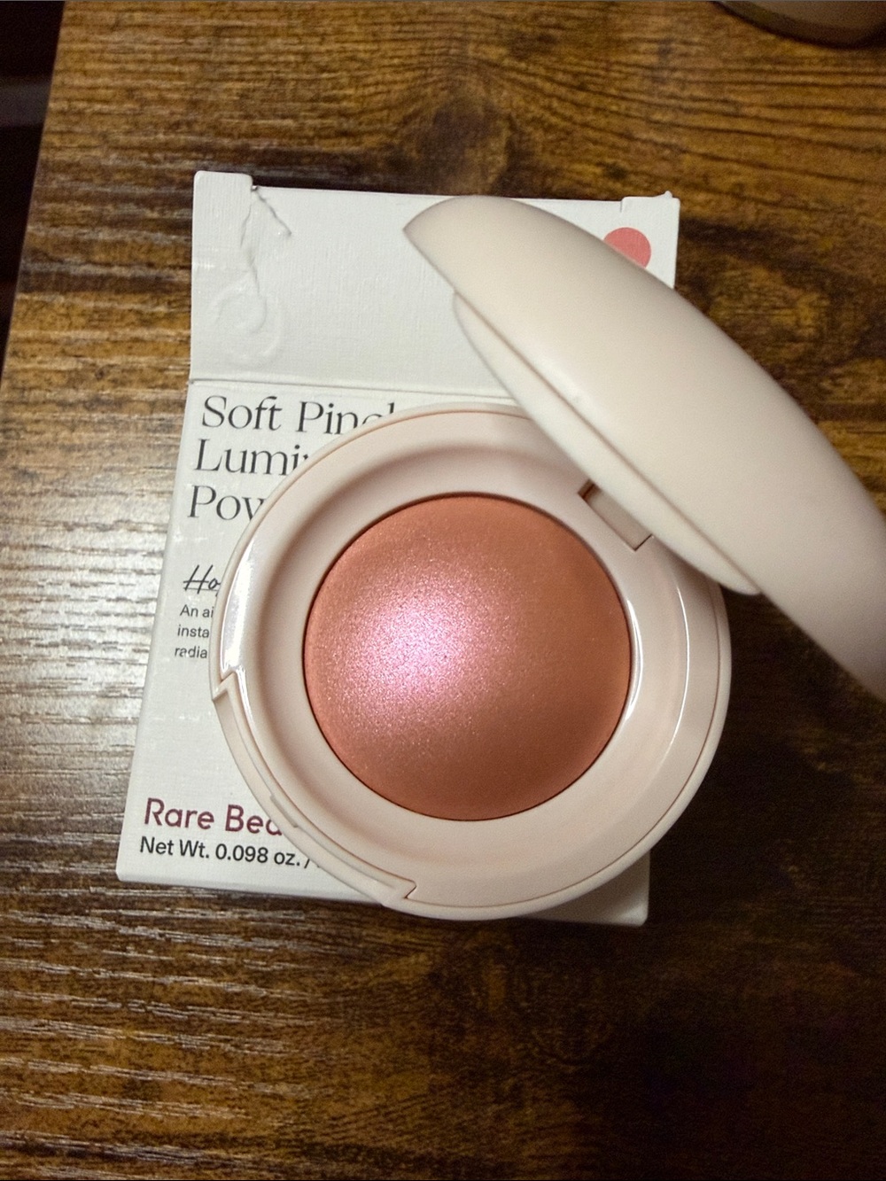 Rare Beauty Luminous Baked Blush — Shimmering Peach Pink